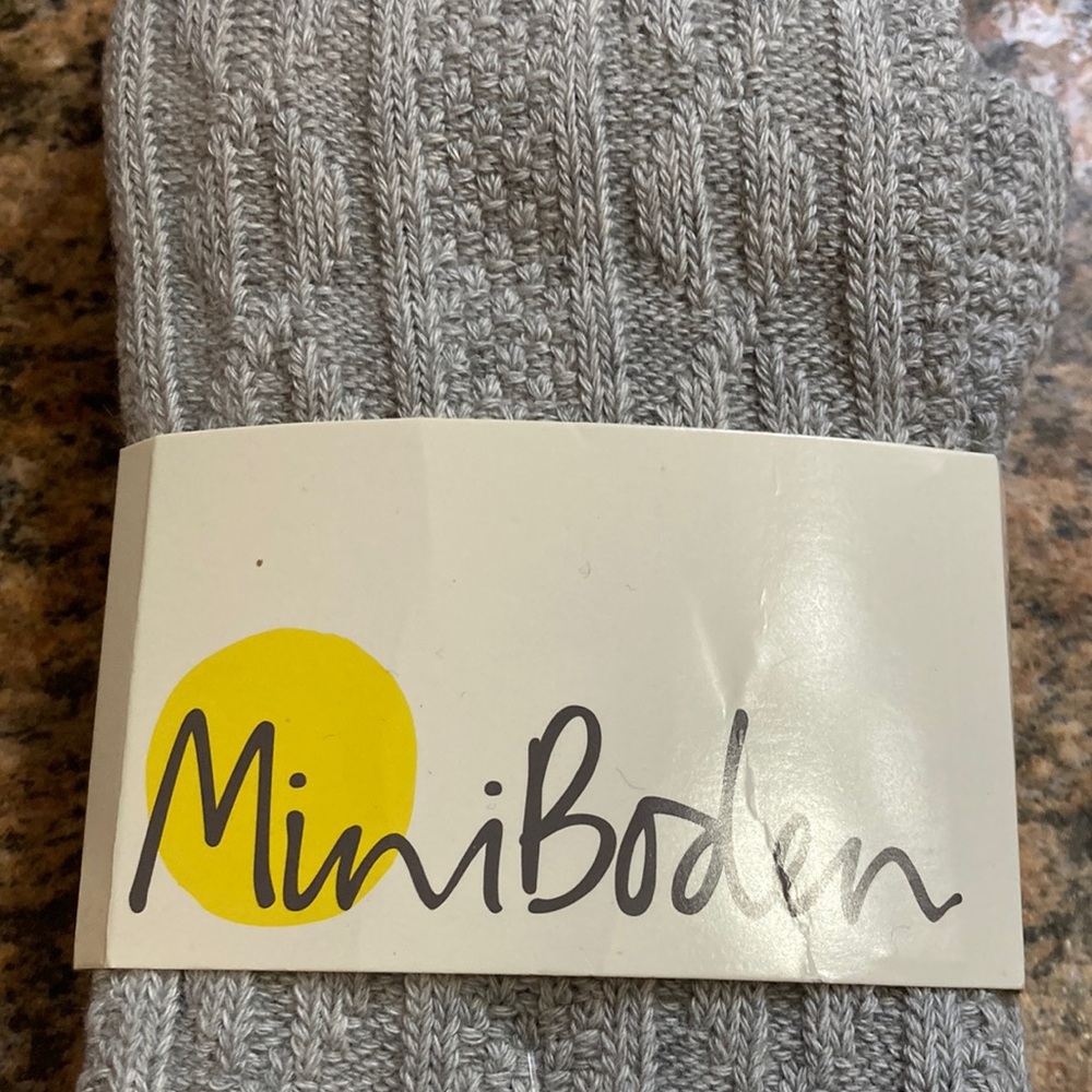 Mini Boden Gray Knit Tights